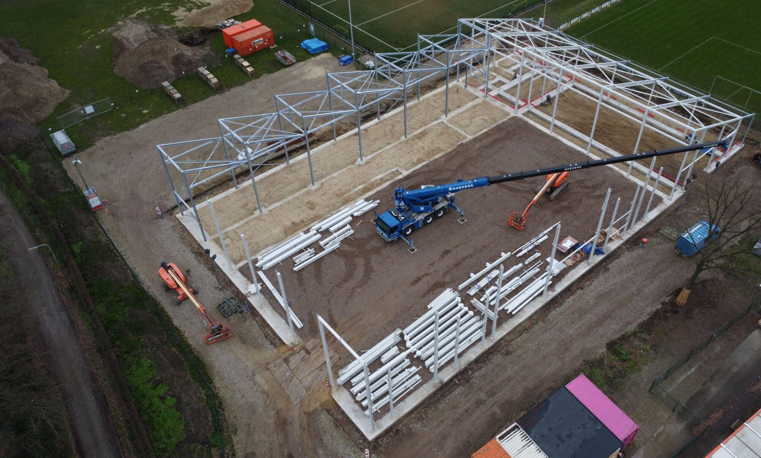 Meterik staalconstructie opbouw Drone